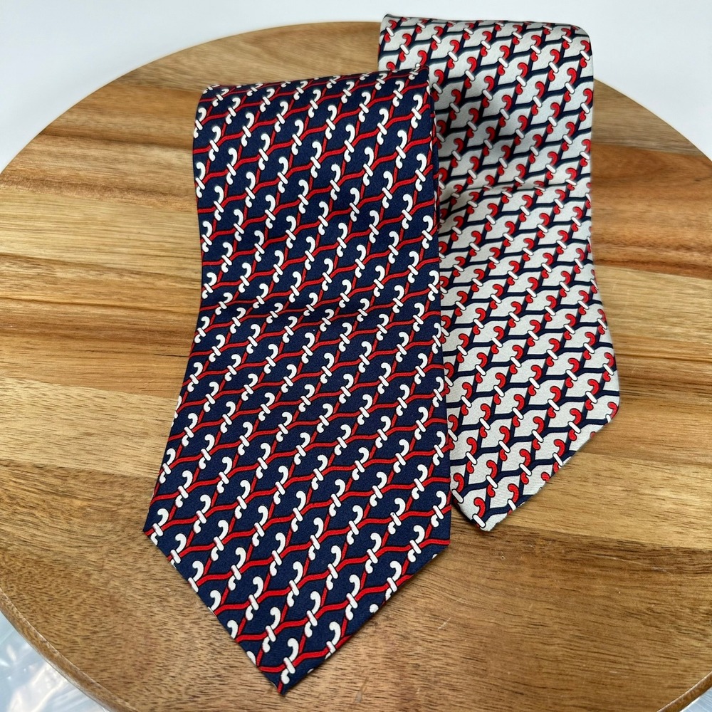 VTG Barry Wells American Airlines Silk Men's Neck Tie‎ Exclusive Design SET 2)